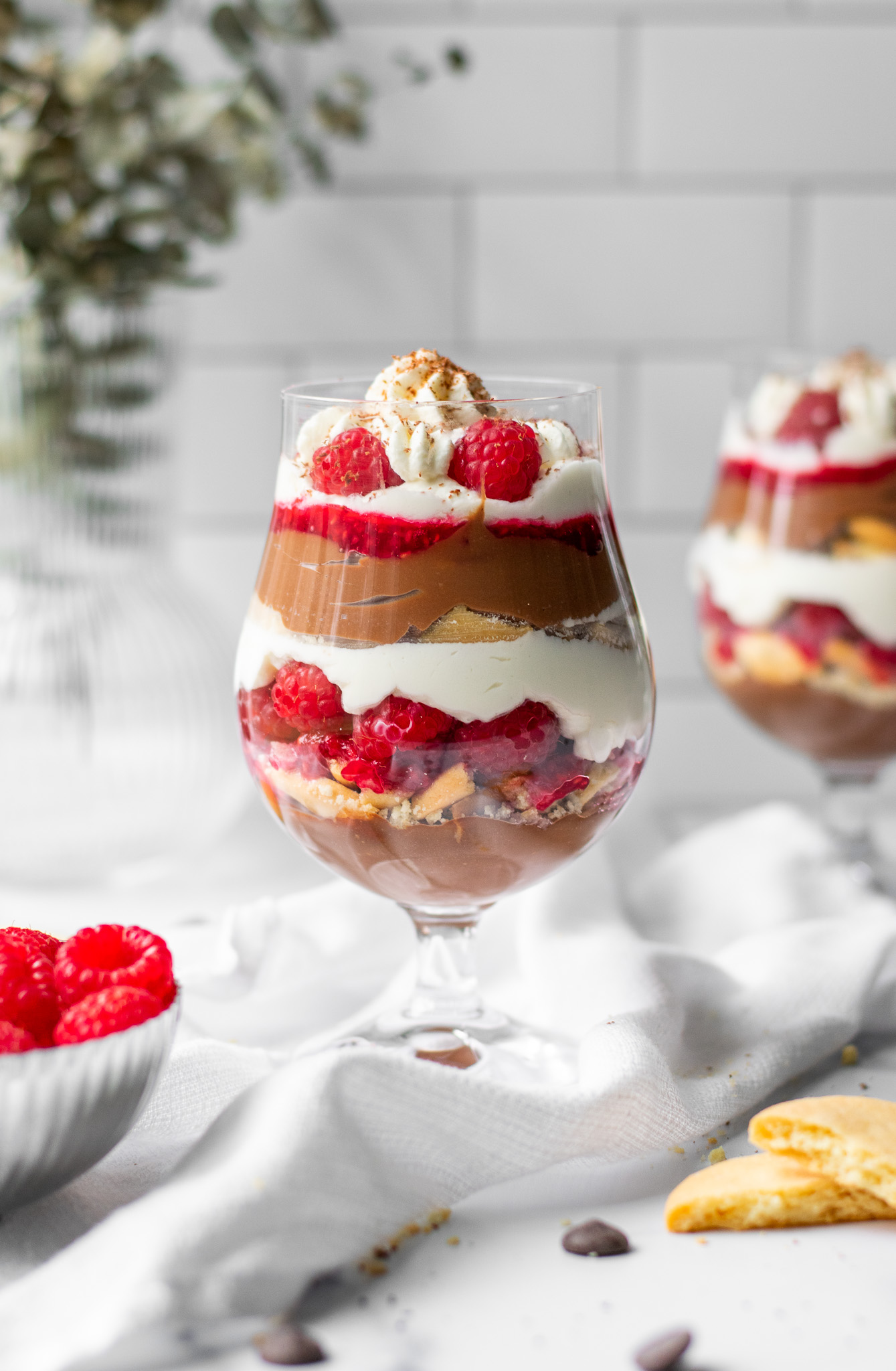 Trifli med hindbær og chokolade (Chocolate and Raspberry Trifle)