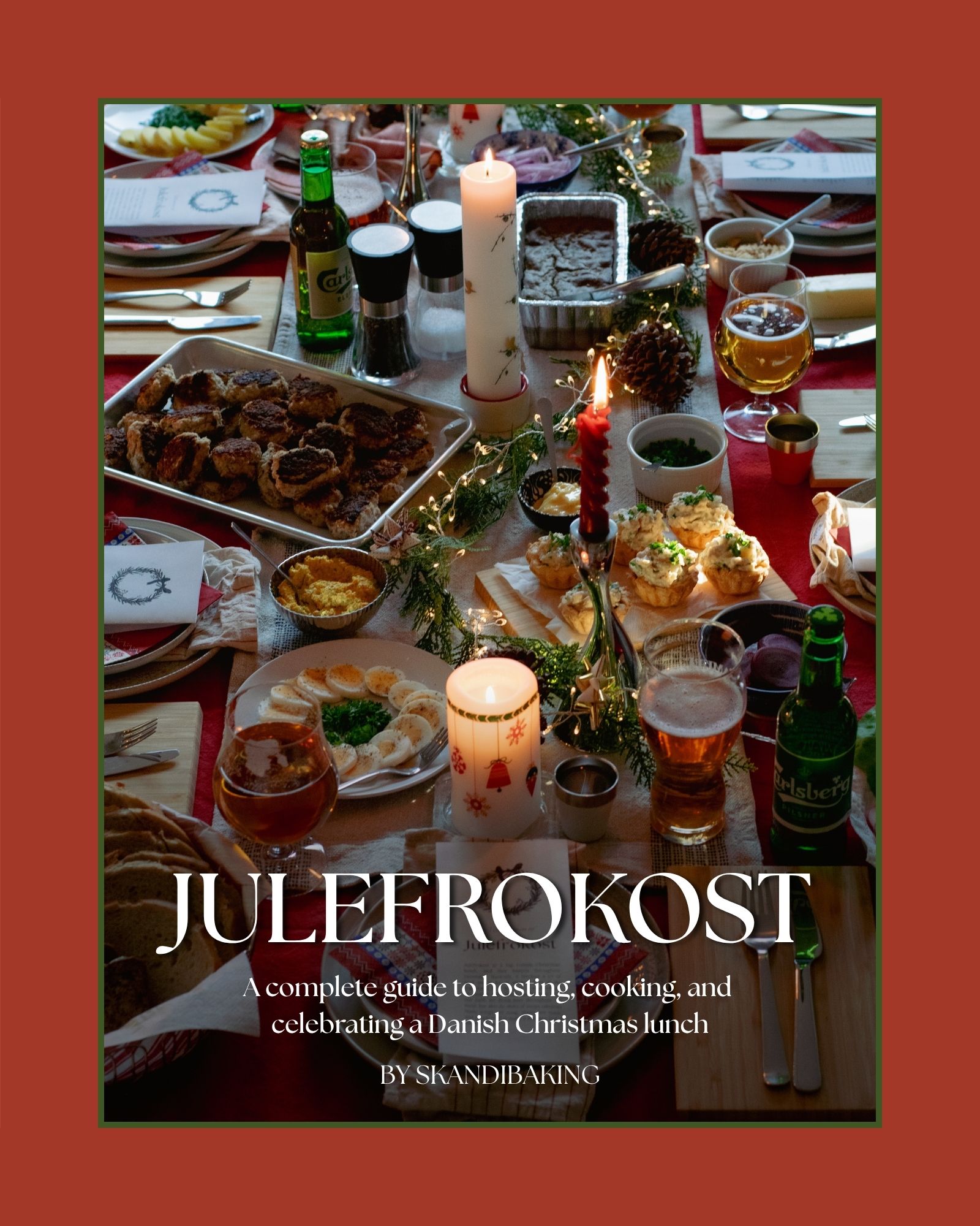 Cover photo of a julefrokost ebook.